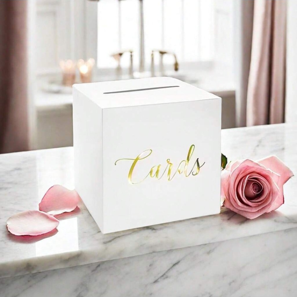 Creative White Black Wedding C - Wedding Card Box ulasan dan harga
