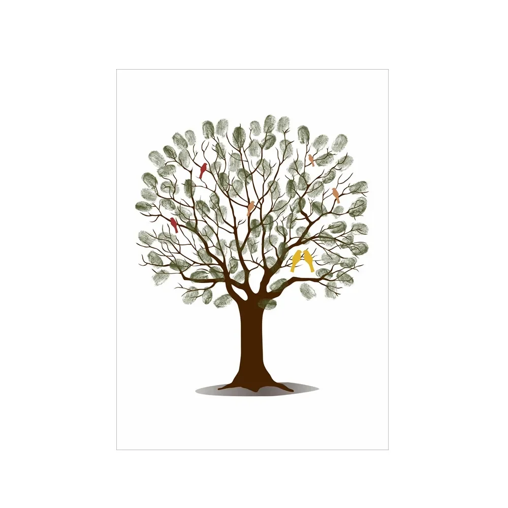 Wedding Fingerprint Tree Canva - Wedding Souvenir ulasan dan harga