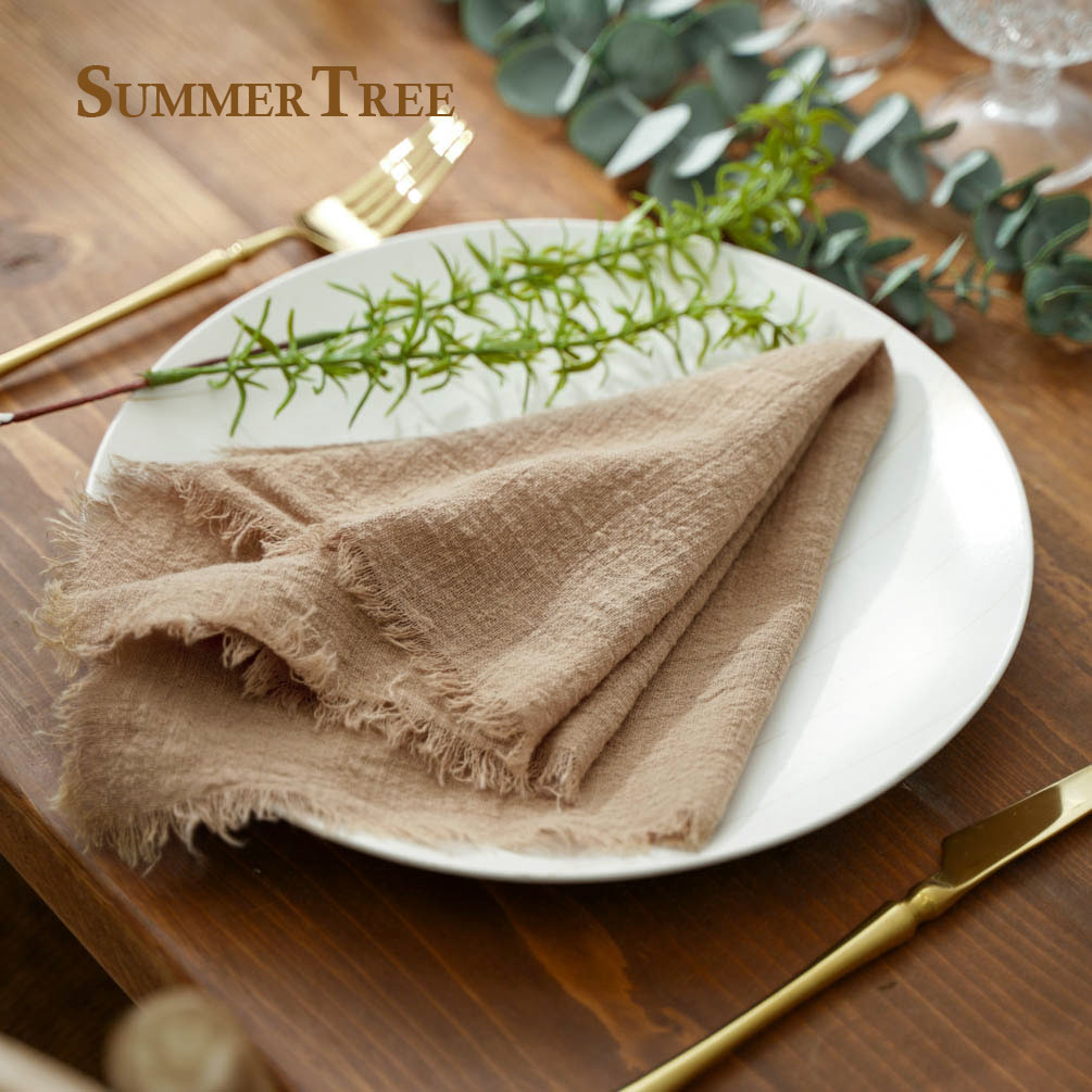 12pcs Retro Napkins 42x42cm Ru - Wedding Supply Rentals ulasan dan harga