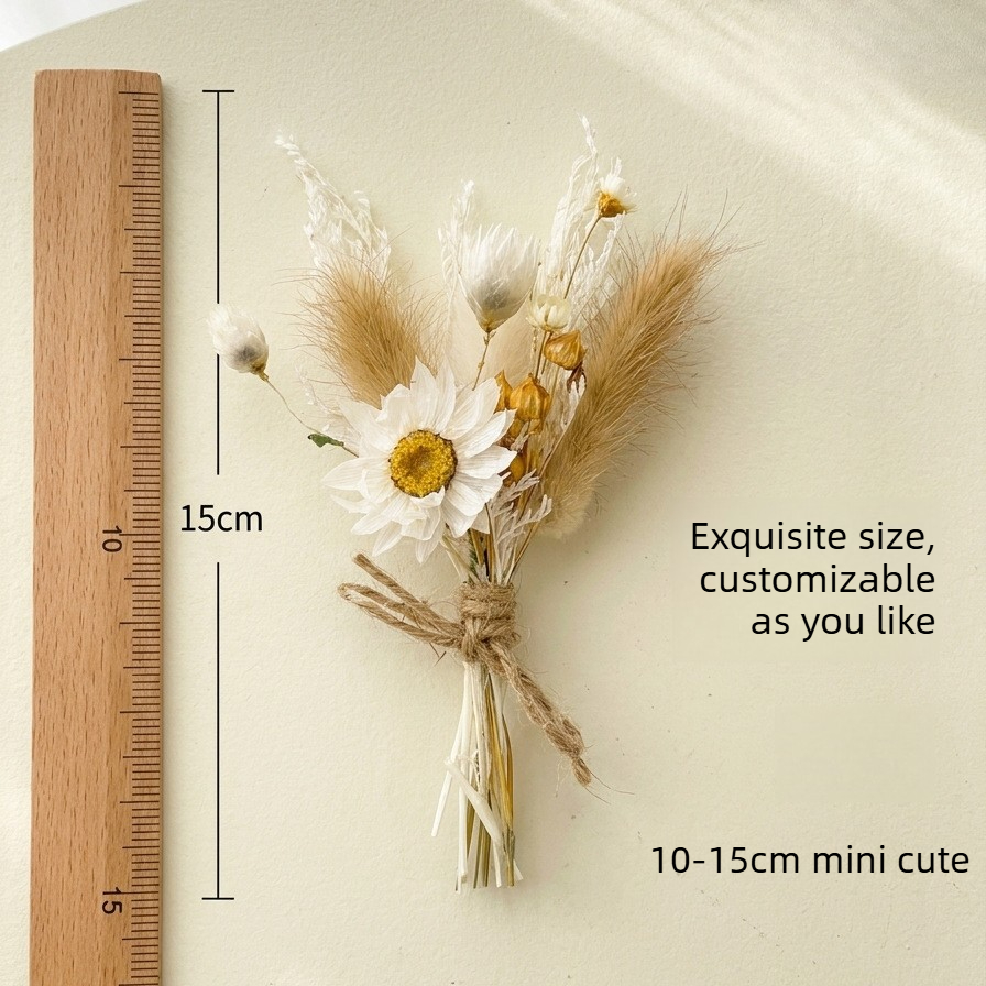 Mini Dried Flower Bouquet Natu - Wedding Souvenir ulasan dan harga