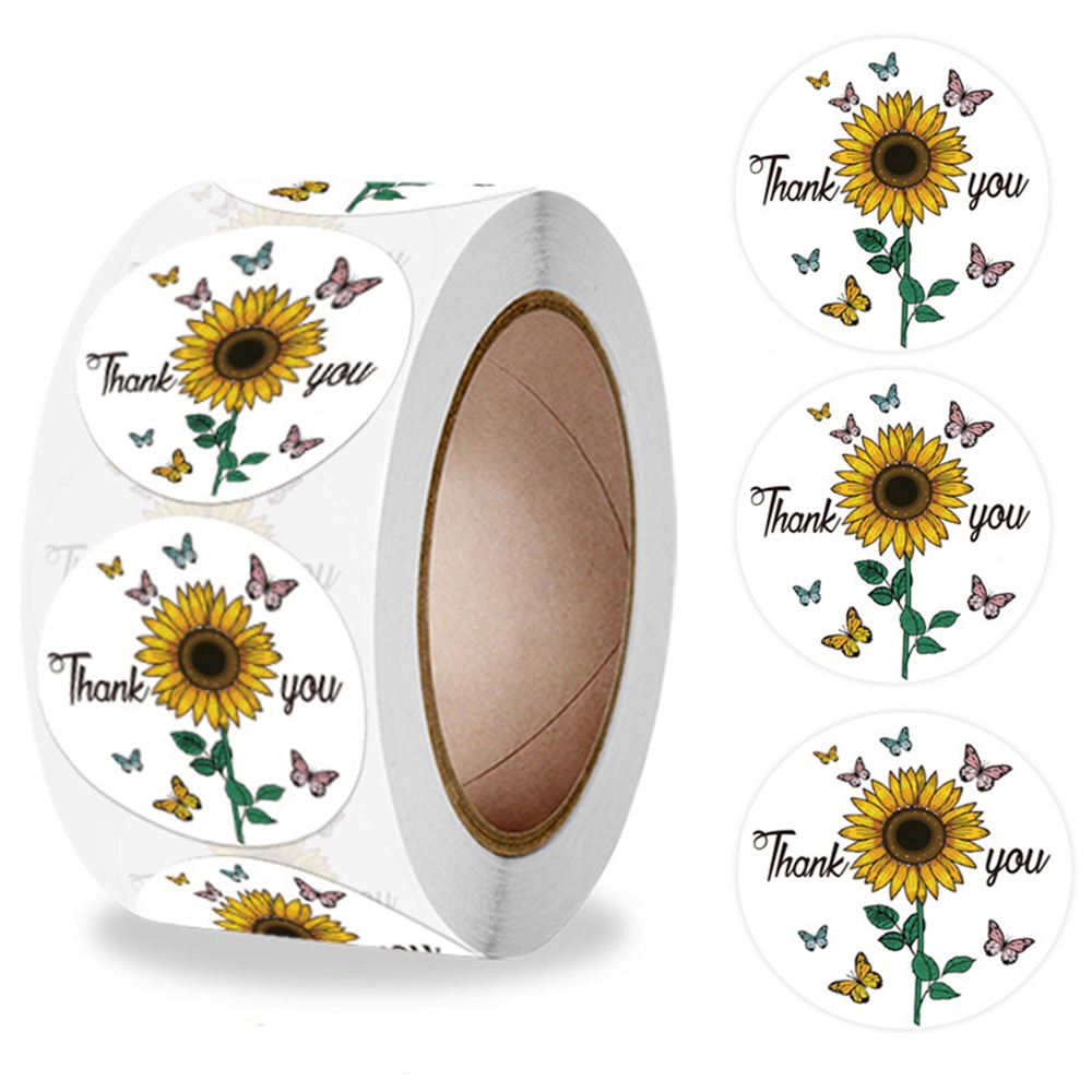 100-500pcs Round Thank You Sti - Wedding Sutra ulasan dan harga