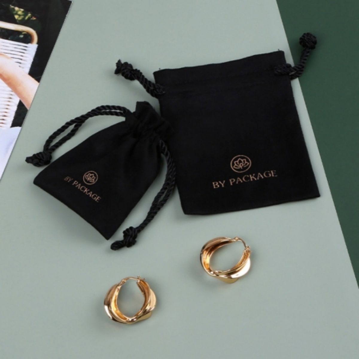 50pcs Black Velvet Tarot Stora - Wedding Package Gold ulasan dan harga