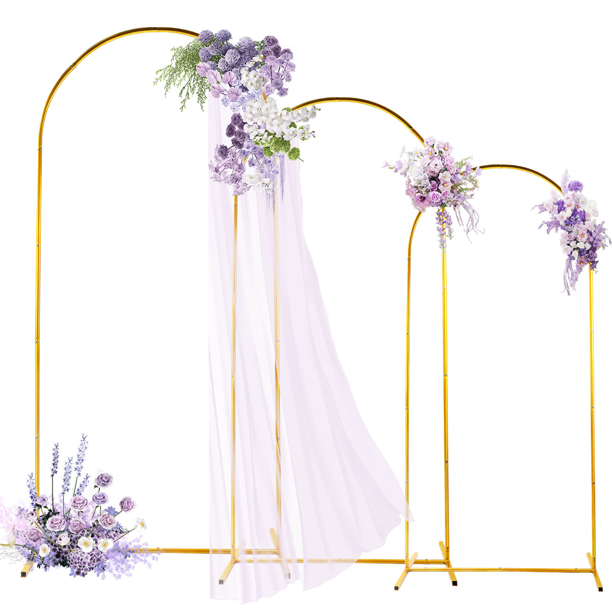 3Pack Golden Metal Arch Kits,  - Wedding Support ulasan dan harga
